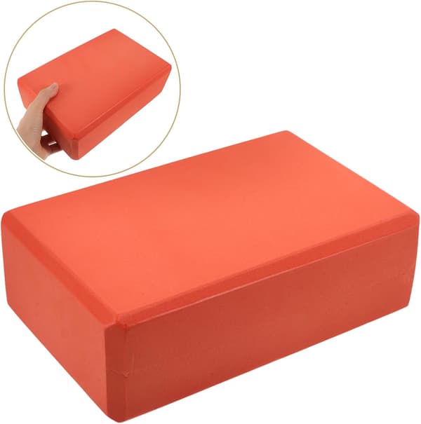 2 st EVA Högdensitets Orange Yogablock 120g Lättviktsskumblock