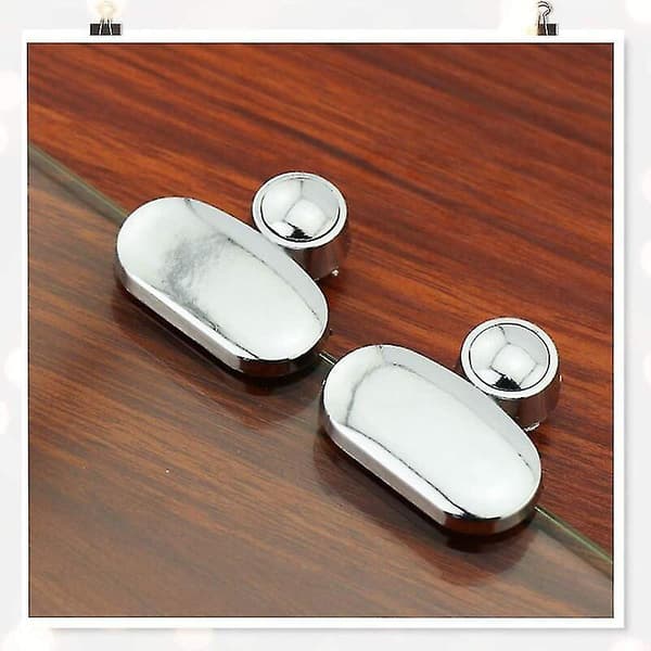 Glas Spegel Fästklämmor Clip - Krom Metallklämmor