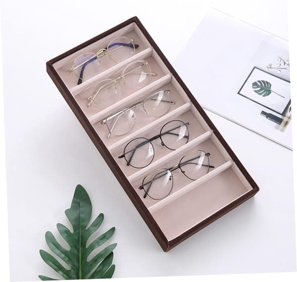 2st Glasögonställ Glasögon Läsställ Grå Förvaring Lätt Glas