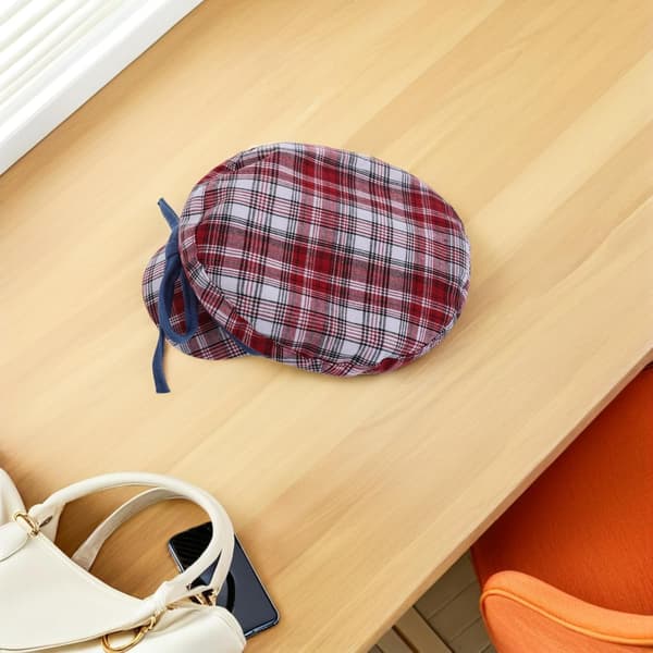 Minimalist Bow Beret Hat til kvinder Elegant flad top design Komfortabel pasform
