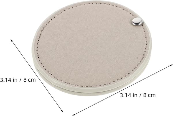 2 st bärbar sminkspegel kompakt vikbar design PU-läderfinish