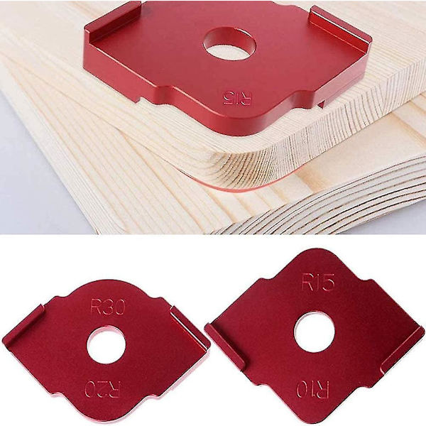 Puutyöstön sädettämisjigit reitittimelle, alumiiniseos, sädekulmat R10 R15 R20 R30 R5 R25, nopea jigred3pcs
