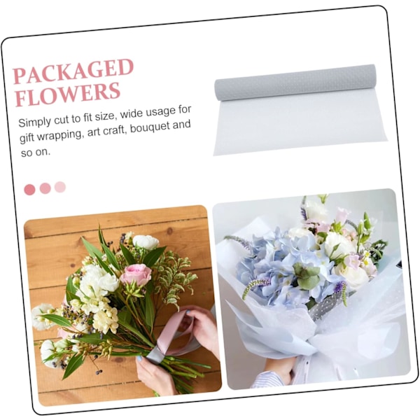 DIY Omslagsgasväv 1 Rulle Blomomslagspapper Bukettförpackning Nät för Alla hjärtans dag
