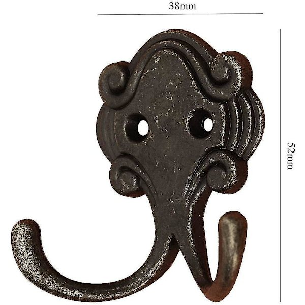 Vintage Frakkekroge Hængekroge Design - Dobbelt Krog