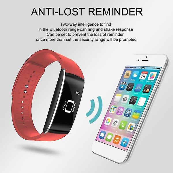 0,96'' OLED Smart Bluetooth Armband Blodtrycksmätare