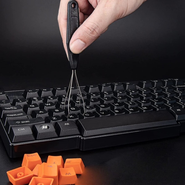 Kompatibel med 3 st Keycap Remover i Rostfritt Stål, Liten Bärbar Key Cap Puller