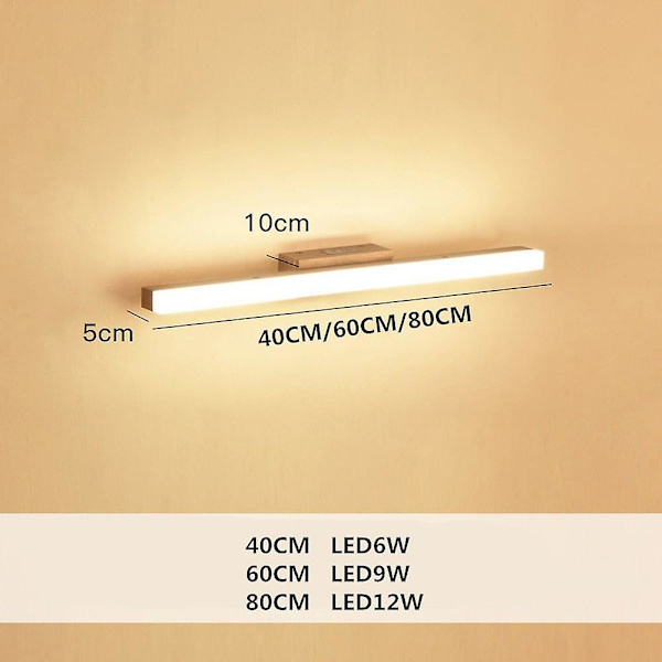 1-lys 40 cm Væglampe LED Spejlforsidelampe
