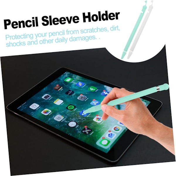 2 st Silikon Pennfodral Pennskydd Stylus Pennlock Pennfodral Stylus Pennskydd Penna