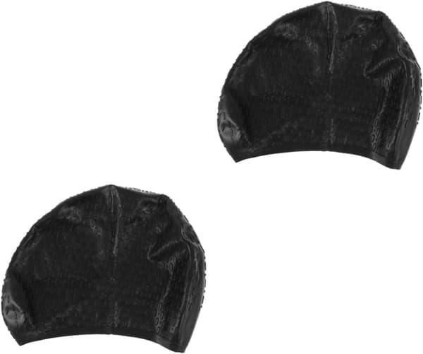 2st Silikon Badmössa Vattendroppsdesign Kvinnor Flexibel Badmössa Hårsäker