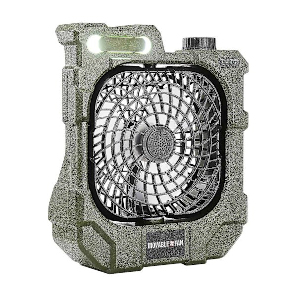 2-i-1 Camping LED-lys med vifteteltlampe, 3 lysstyrkeinnstillinger