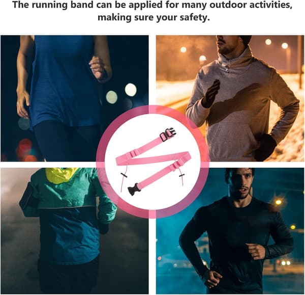 Reflekterende løpsnummerbelte Lettvekts polyester løpebelte med sikker feste