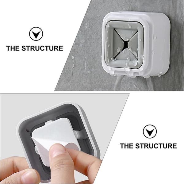 4 stk badehåndkleholder selvklebende håndkleplugg ABS-materiale spikerfri design