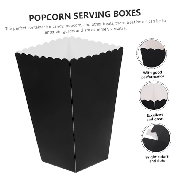 Popcorn-rasiat paperia 24 kpl Elokuva Popcorn-astiat Välipala Lahjarasiat Juhlatarvikkeet