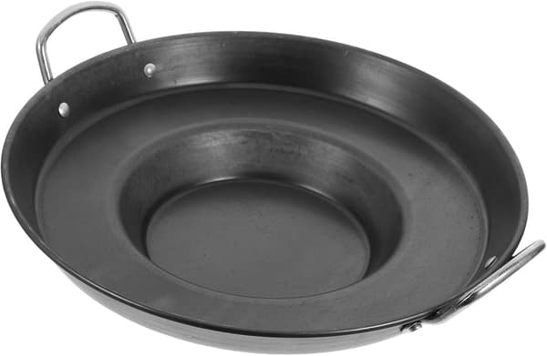 Non-stick stekepanner i rustfritt stål, konkav bunn, sterk og solid, varmeisolerende stekepanne