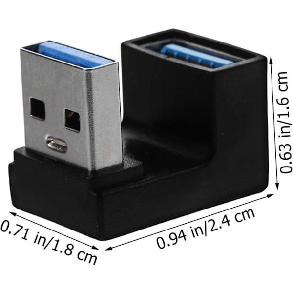 90 asteen USB-sovitinsarja USB-jatkoliittimet Suorakulmaiset USB-sovittimet