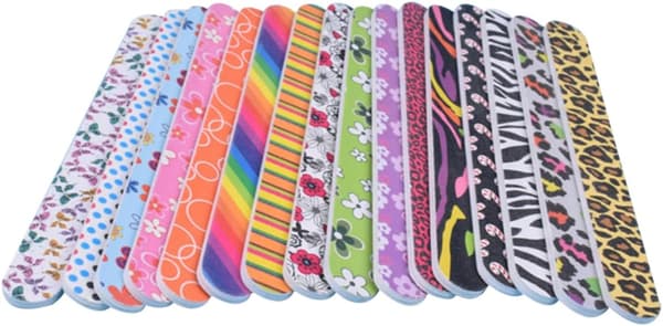 50 stk. bulk neglebufferfil manicure poleringsstrimmel dobbeltsidet neglefil til