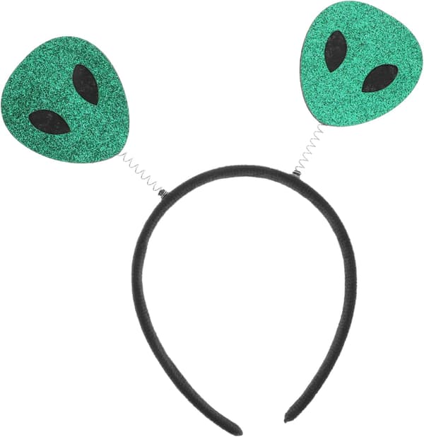 Halloween Pannebånd Glitter Antenne Kostyme Tilbehør for Romtema Fester Passform