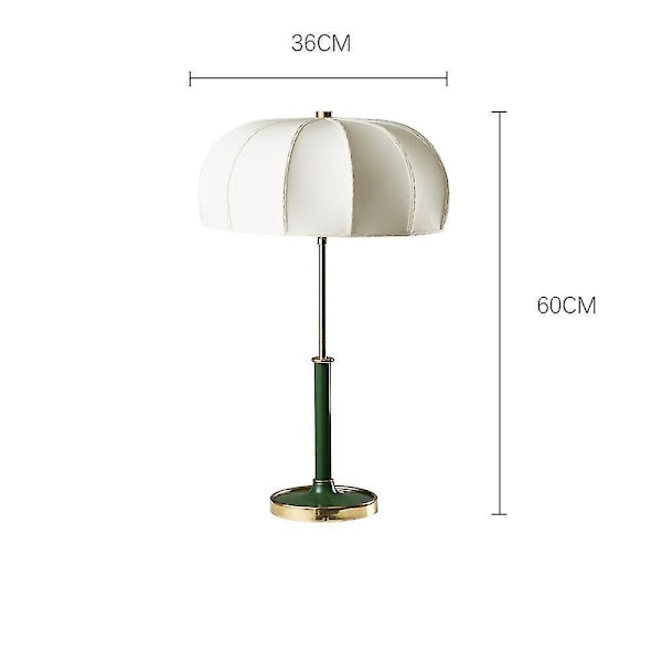 36cm Retro Bordlampe Led E27 Smaragd Bordlampe