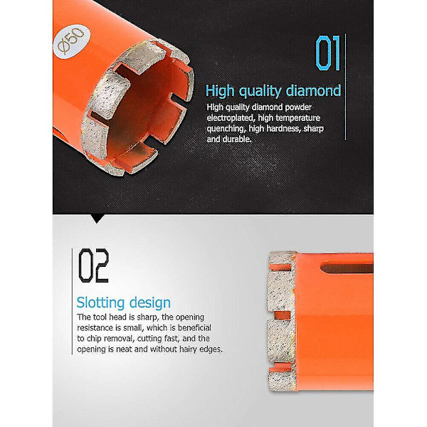 Diamant Hulsav til Porcelæn, Granit, Marmor, Stengods, Fliser, Skifer