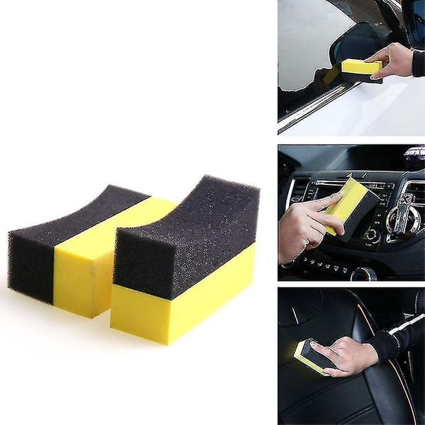 Dæk Kontur Dressing Applikator Puder (6 stk., Gul og Sort)