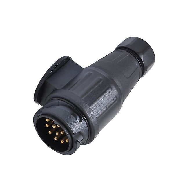12V 13-polet Tilhengerpluggadapter Plast 13-polet Tilhenger Elektrisk Kobling Ledningskobling Adapter