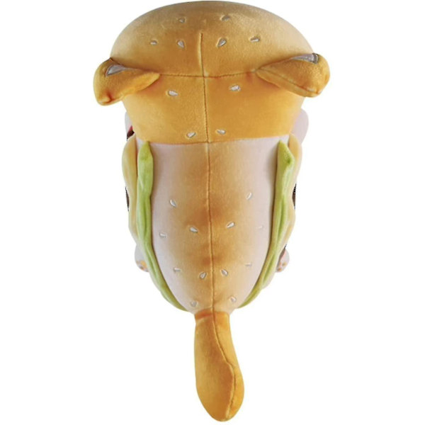 Fyldte Kattedyr Aphmau Meemeows Kat Bløde Legetøj, Kat Meow Meow Blød Plys Donut Hamburger Kat Plys Dukke (Hamburger Kat, 9.84 Tommer)