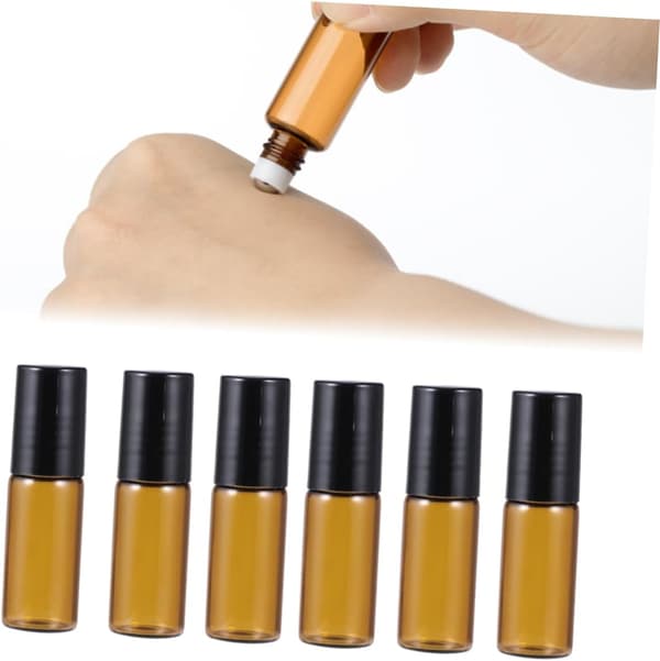 12 st glasparfymflaskor dimsprayoljerulleflaska för aromaterapiresor