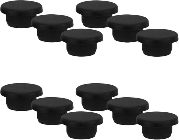 12 st silikonrörlock Silikonförseglat lock för hål med innerdiameter Rörändskydd Plugg