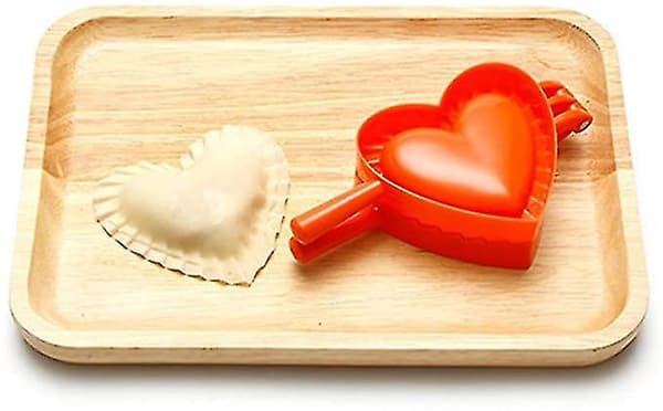 3 stk Hjerteformet Ravioli Dumpling Maker Sett Manuell Presse