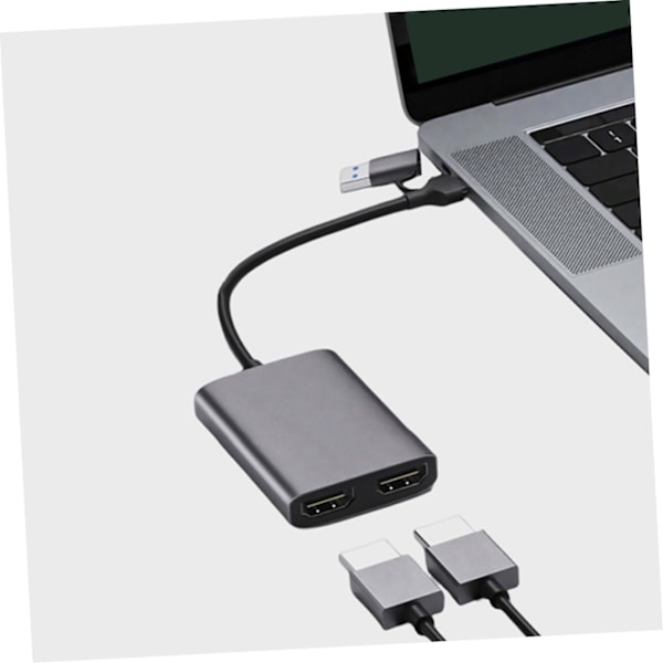 Typ C till Dubbel 1080P 60Hz Adapter USB 30 Hub USB Adapter