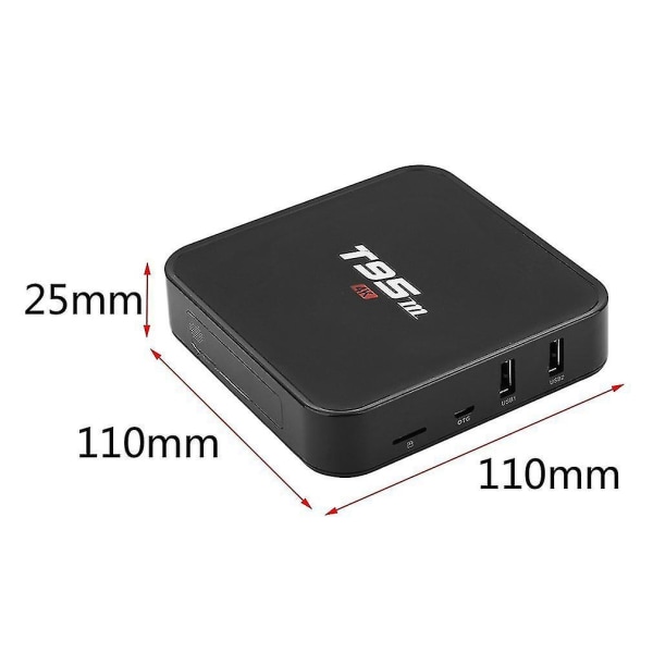 T95m Quad Core Älykäs mediasoitin Iptv Hdmi 2.0 Dlna Tv-laatikko