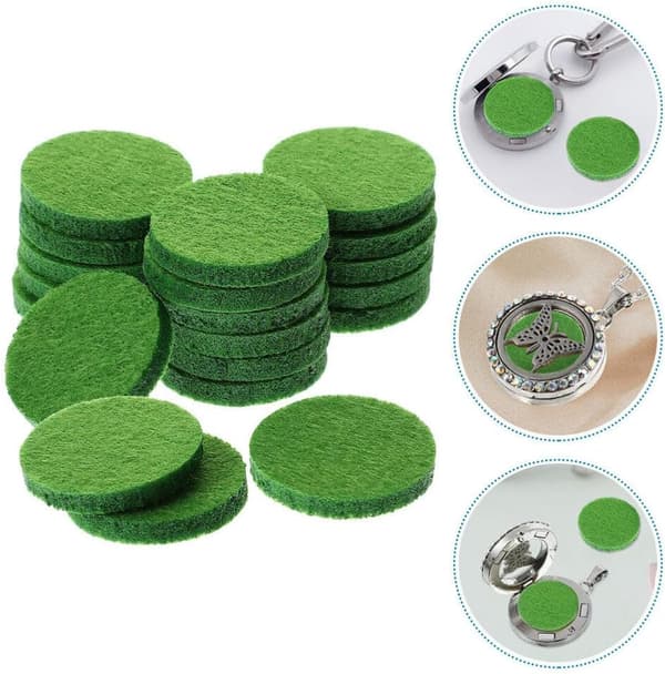 50 st aromaterapi bomullsrondeller för eteriska oljor Mini Diffuser Refill Pads Hushållsbruk Bekväm
