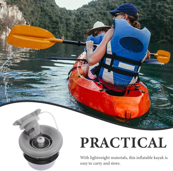 Oppustelig båd luftventilforbindelse med plastpumpeadapter til kajak og paddleboard