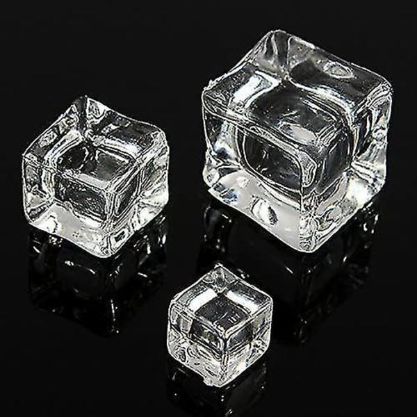 12 stk. 2 cm Akryl Klar Issten Kubber Vase Fyld Bord Dekoration