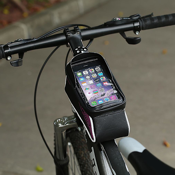 Universal Cykelramme Forreste Hoved Øverste Rør Taske 6\" Telefoner