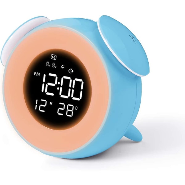 Kids Alarm Clock, Digital Girl Alarm Clock With Wake Up Light, Bedside Alarm Clock