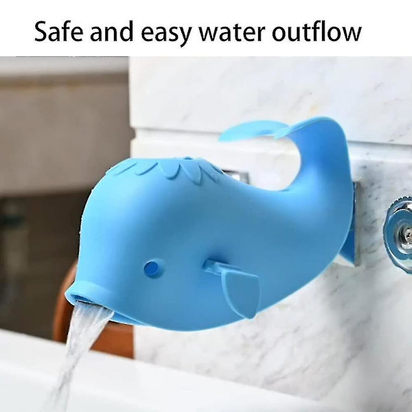 Haneformet Badekar Baby Badekar, Haneformet Badekar Baby Badekar Silikon Hval Til Børn, Badekarudløbsdækning Baby Badekar Blue