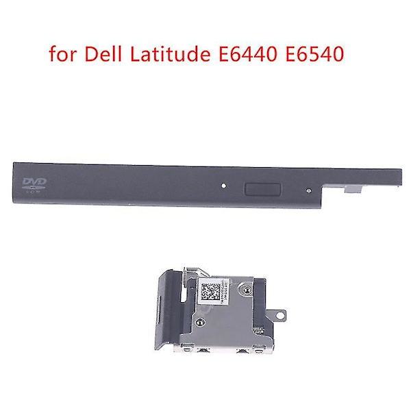 1 set Ny DVD-frontplatta, ram och utmatningsknapp för Dell Latitude E6440 E6540