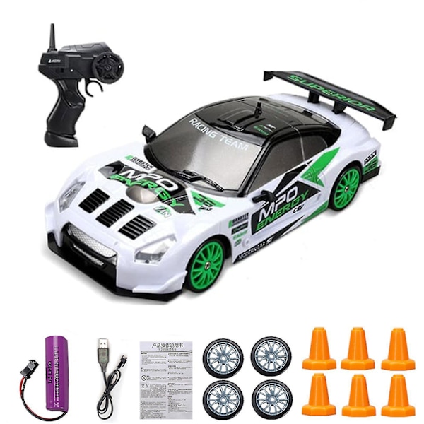 RC Driftbil White Green