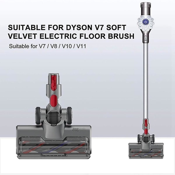 Turbo-børstehode Dyson V7 V8 V10 LED-lys