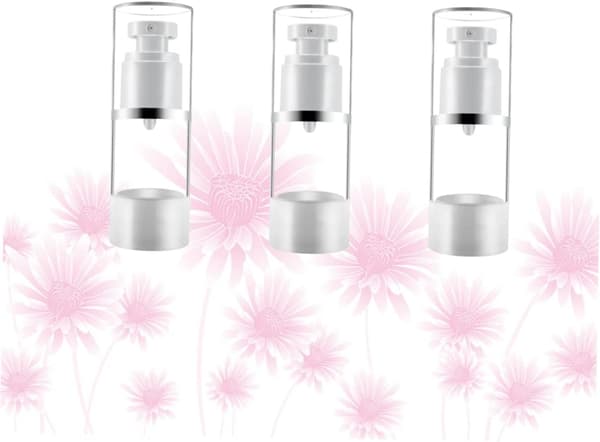 3st Presspump Sprayflaska Underförpackningsflaskor för Solskyddsmedel Smink Kosmetika Dimma Sprutfunktion