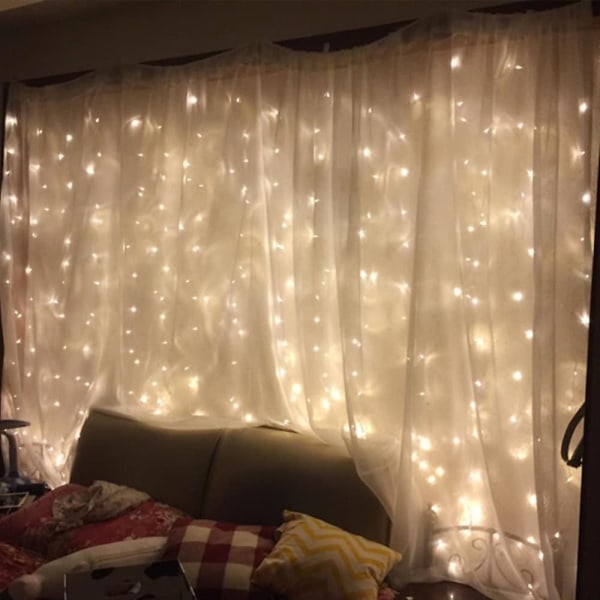 Julebryllup 3mx2m 240LEDs Hvid Multifarvet Lys