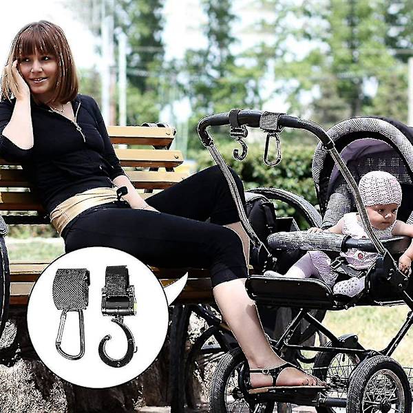 4 kpl Rattailat, Vaunukoukut, Käsilaukku Koukut, Kiinnitä Ostoskassi Turvallisesti