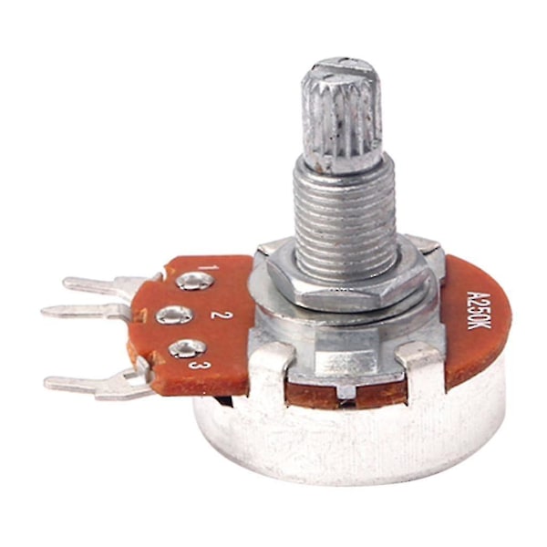 10 stycken A250k Push Pull Kontrollpotentiometer 18mm Split Shaft