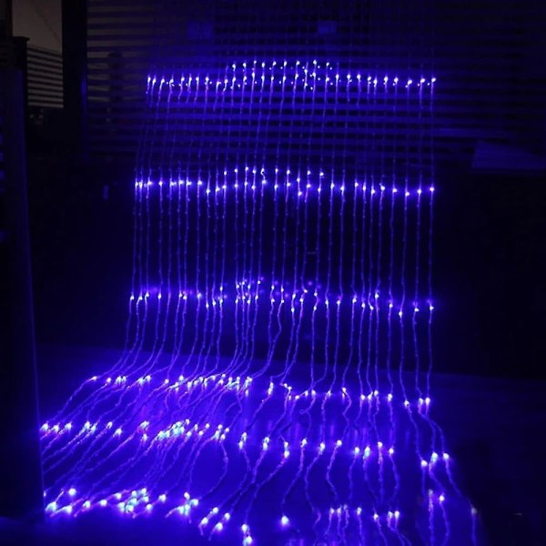 1x 3x3m Ip44 Vattenfallsgardin Led Fairy String Light