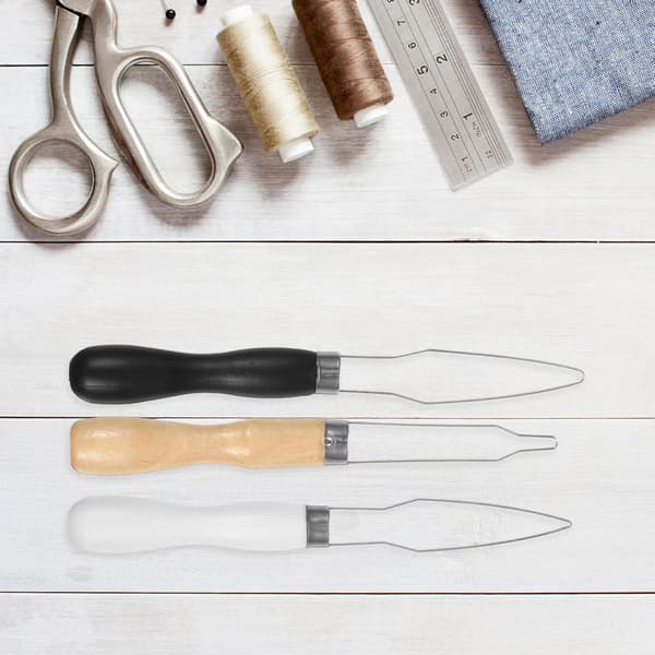 3 stk. knappetråderverktøy for knapper til sying, DIY og elastisk tråding