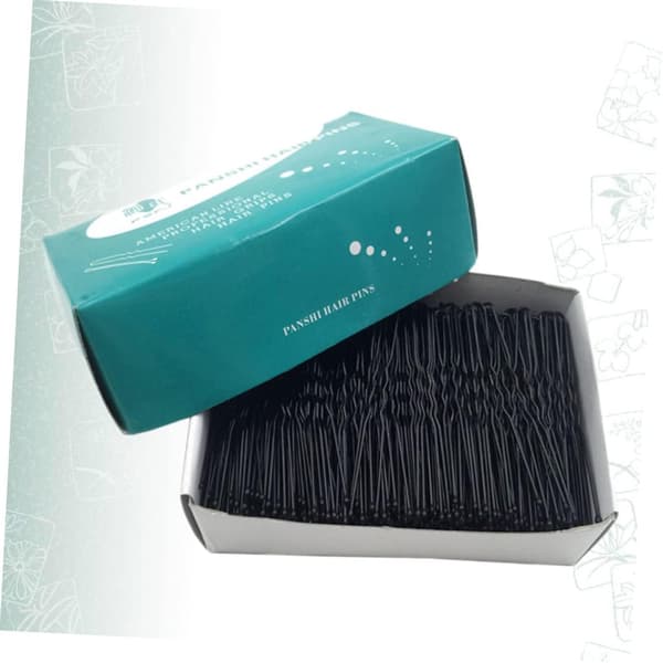 500g Hårnåle Sorte Hårklemmer Bobby Pins Enkel Modeform til Piger