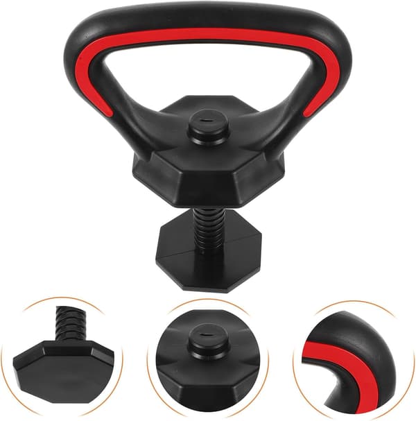 Justerbart Kettlebell Håndtak Del Solid Kettlebell Stang og Base Treningsgrep Egnet