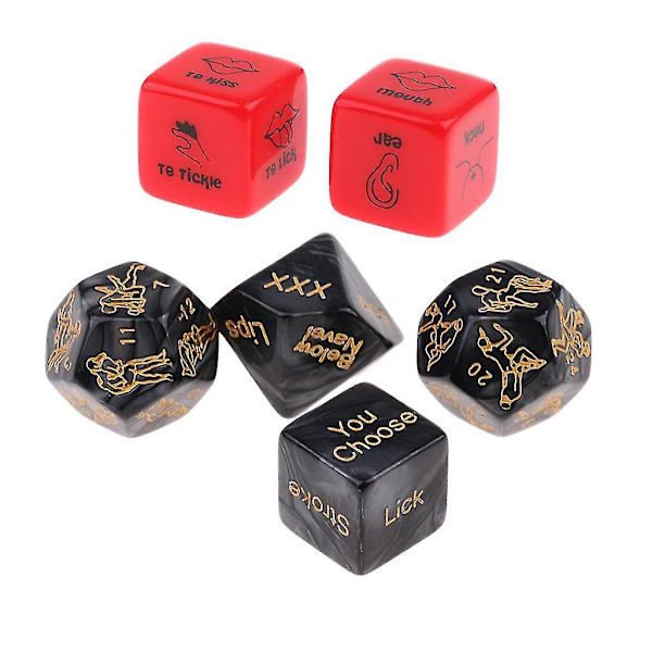 6 stk. Voksen Spicy Terninger Par Elskere Soverom Naughty Foreplay Han Hun Leke