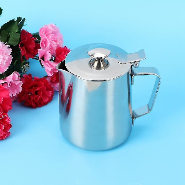 350ml Melkekanne i rustfritt stål, skummende kopp for kaffe, kaffekrus
